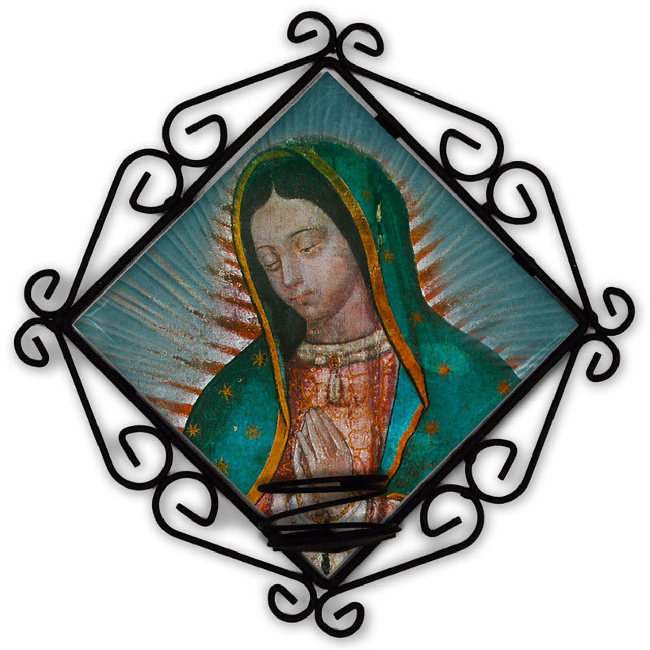 Our Lady of Guadalupe Detail Votive Candle Holder