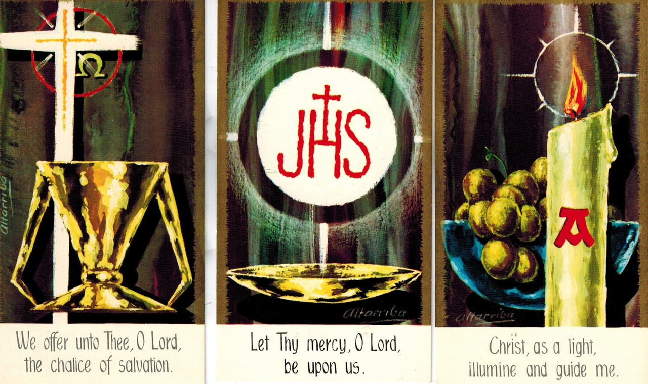 Liturgical Symbols Holy Card Set