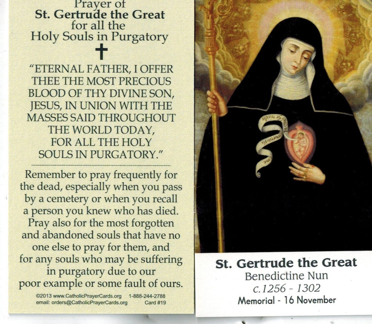  Prayer of Saint Gertrude the Great for the Souls in Purgatory