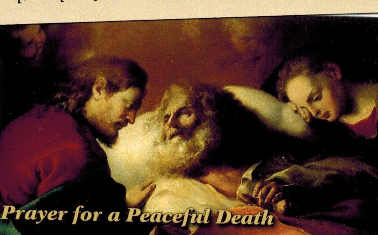 Prayer to Saint Joseph for a Peaceful Death Prayer Card