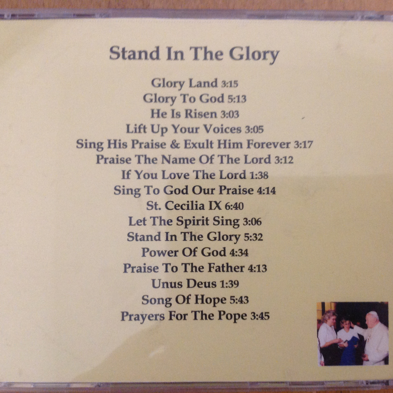 Stand in the Glory CD