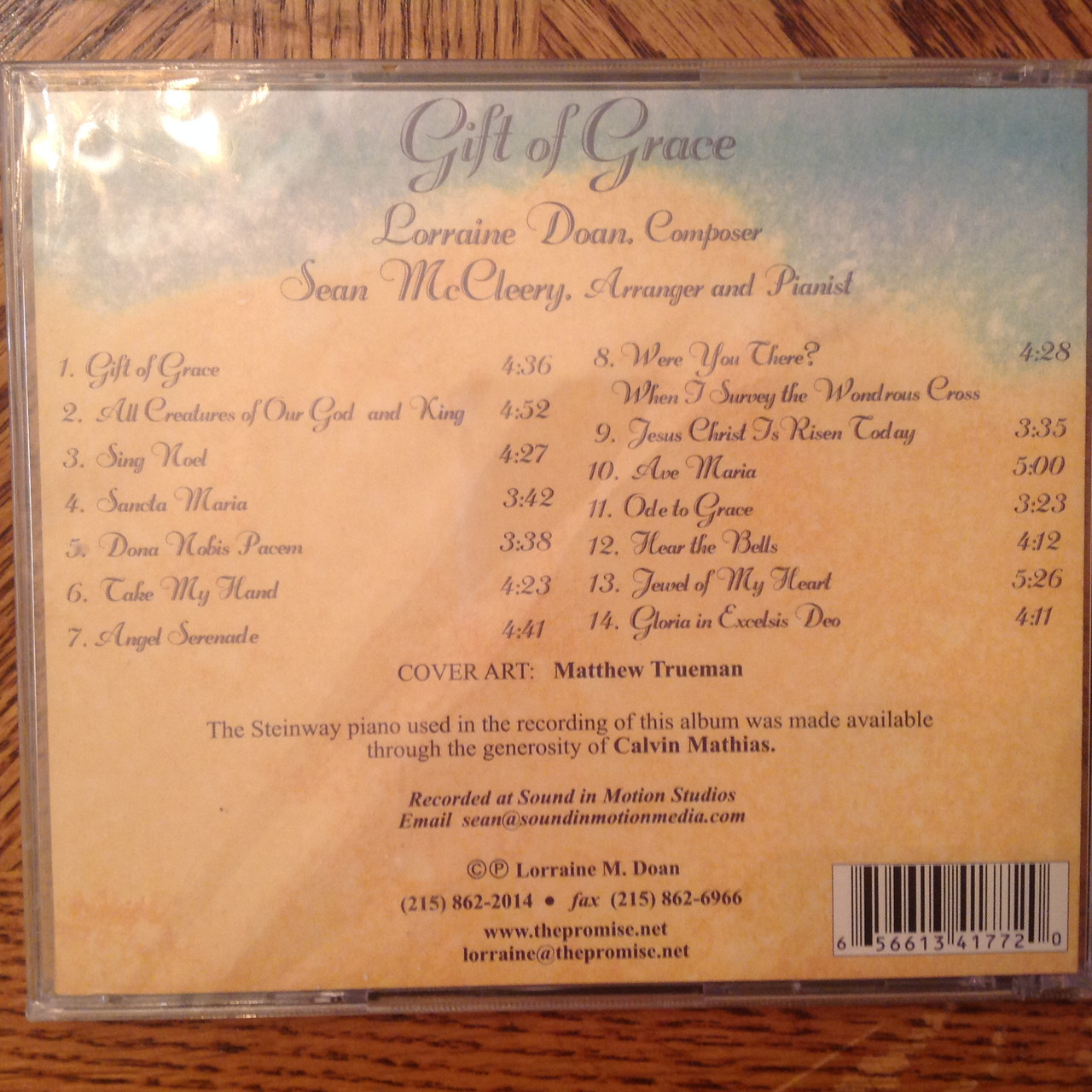 Gift of Grace by Lorraine Doan CD