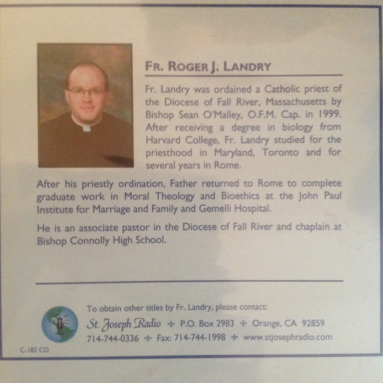 Renewal at Mary's School by Fr. Roger J. Landry CD