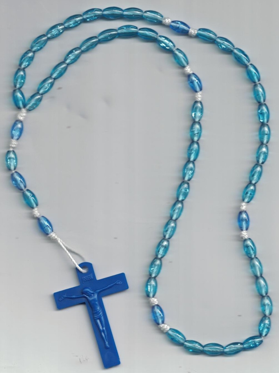 Light Blue Plastic Rosary