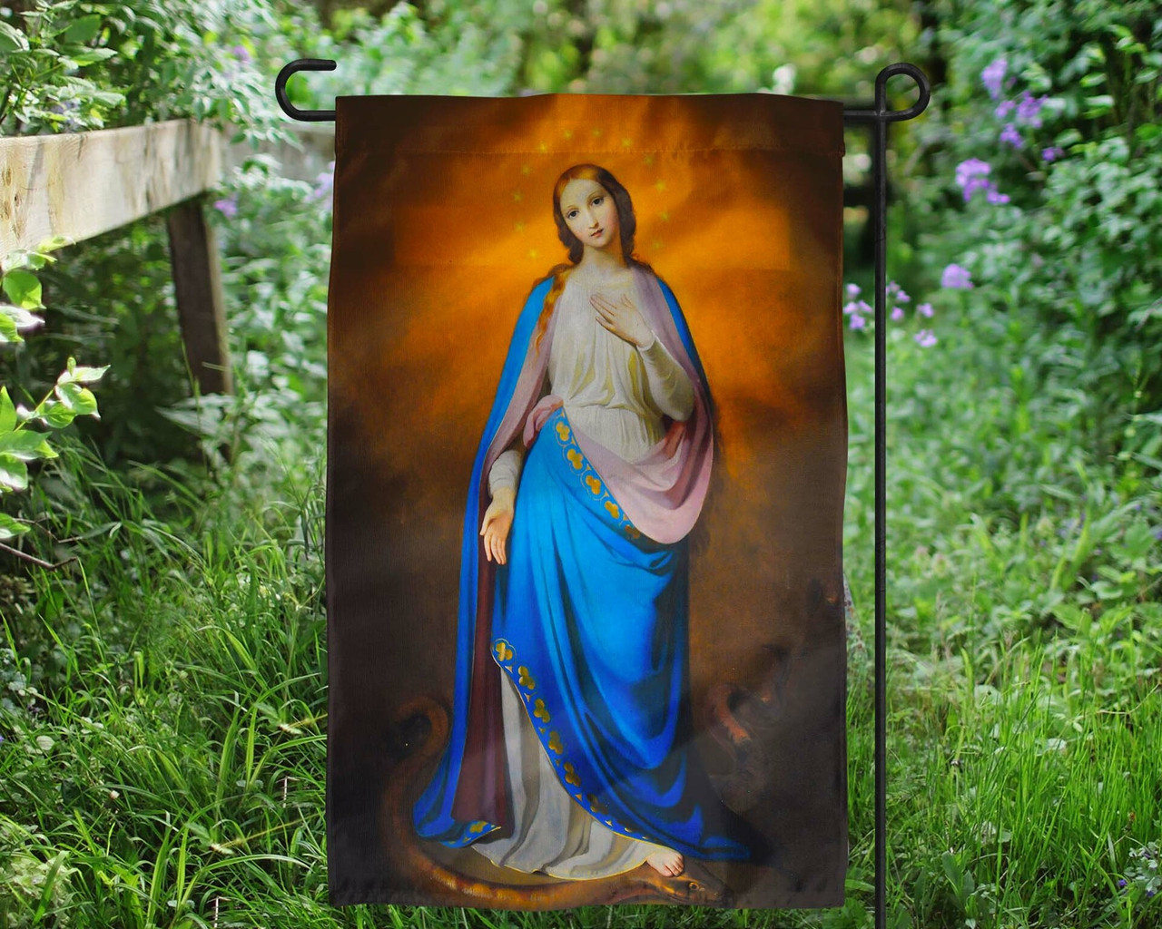 Virgin Victorious Outdoor Garden Flag