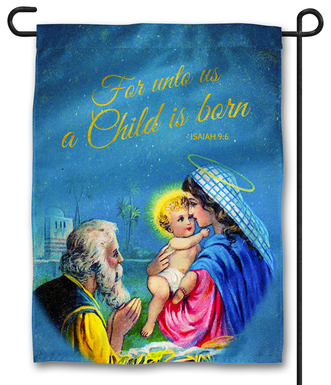 Vintage Holy Family Outdoor Garden Flag