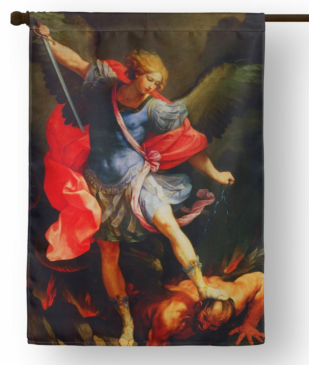 Saint Michael the Archangel Outdoor House Flag