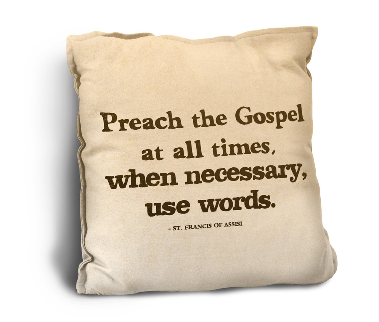 Preach the Gospel Rustic Pillow