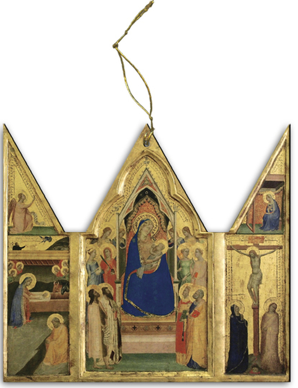 Madonna and Child Triptych III Wood Ornament