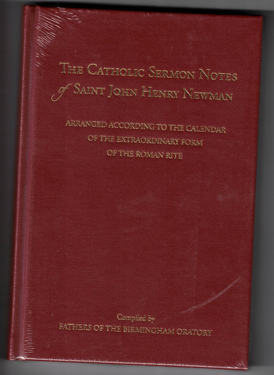 Catholic Sermon Notes of Saint John Henry Cardinal Newman--Hardbound, leather cover