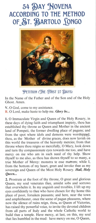 54 Day Rosary Novena by Saint Bartolo Longo