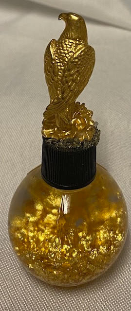 24K GOLD FLAKE "GOLDEN RAIN" SNOW GLOBE PAPERWEIGHT