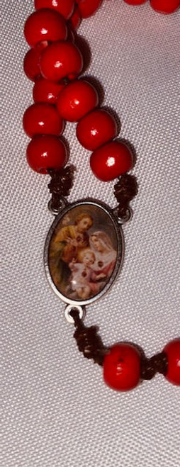 Three Hearts/Holy Family Rosary with Pardon Crucifix
