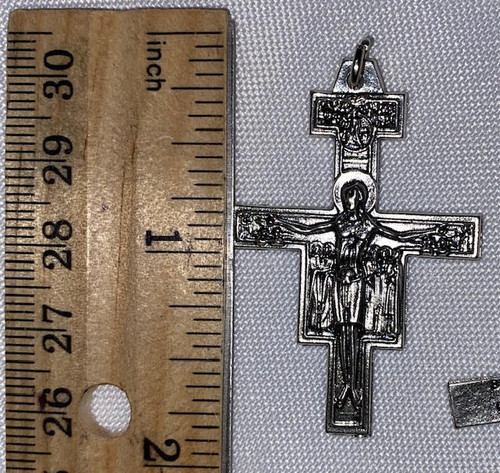 1.75" Mini San Damiano Medal/Charm with optional cord