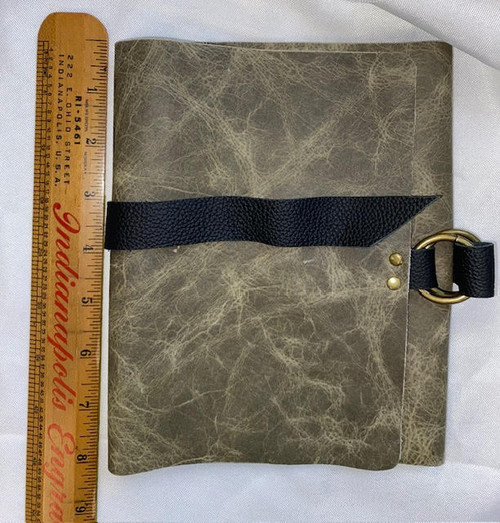 Hand Crafted, Standard Print Breviary Cover - Sage Green, Soft Leather with inside pocket