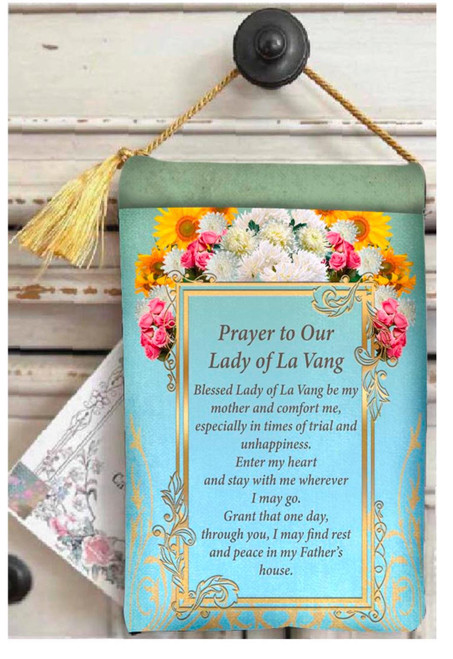 Velvet Blessing Pouch - OUR LADY of LAVANG Vietnam