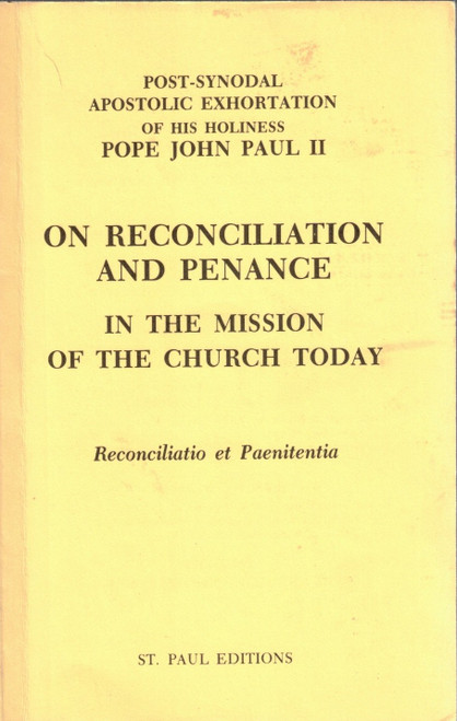 On Reconciliation and Penance