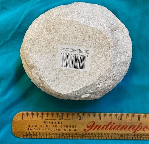 Garden Stone with Inspirational Message - Bloom Where you are Planted Lightweight Resin