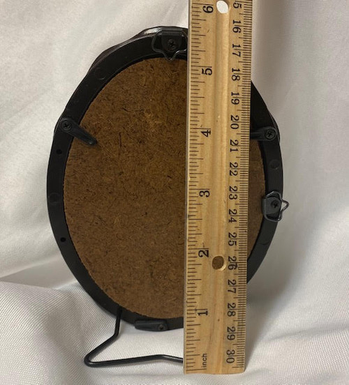 Framed Vintage Crocheted Marian Doily 