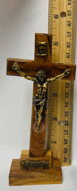Vintage Solid Wood Desk Crucifix - RCIA