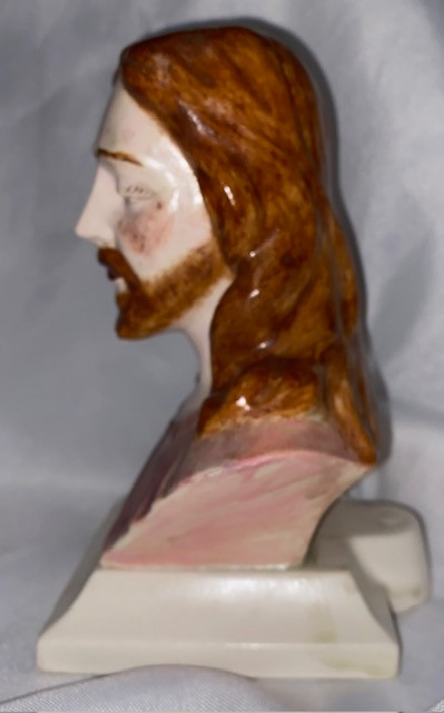 Vintage Ceramic Bust of Our Lord Jesus Christ