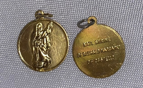 2cm  Medal from Nat'l Shrine of Blessed Margaret Castello