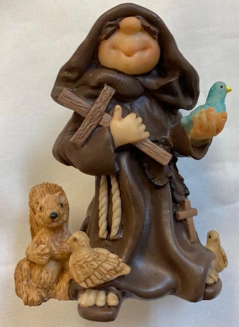 New in Box! Vintage Friar Folk Figurine - The Lord God Made Them All