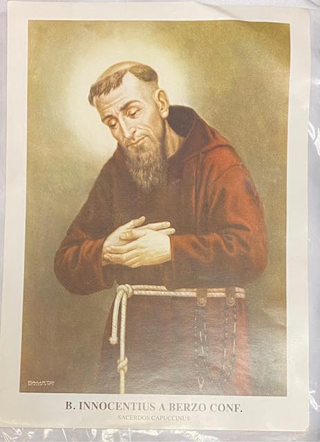 Vintage Italian Vintage Italian  Franciscan Frameable Print - Blessed Innocentius A Berzo Conf