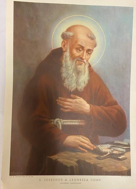 Vintage Italian Frameable Print - Josephus A Leonessa