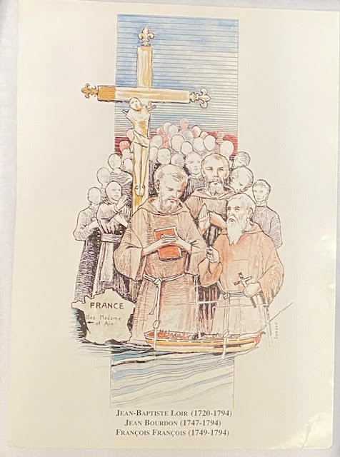 Vintage  Franciscan  French Martyrs - Frameable Print