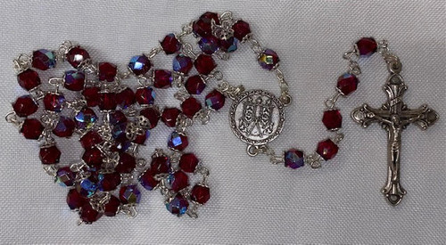 Vatican Birthstone Rosary with Certificate of Authenticity - January