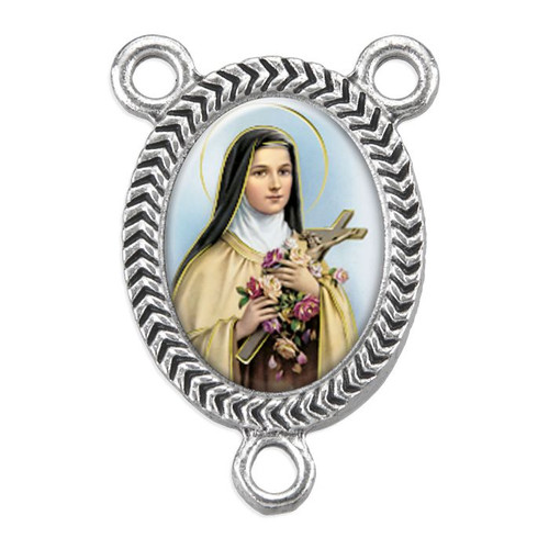 Saint Therese Picture Rosary Centerpiece