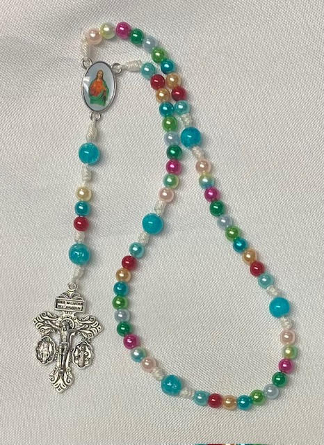 Sacred Heart of Jesus Rosary with Pardon Crucifix