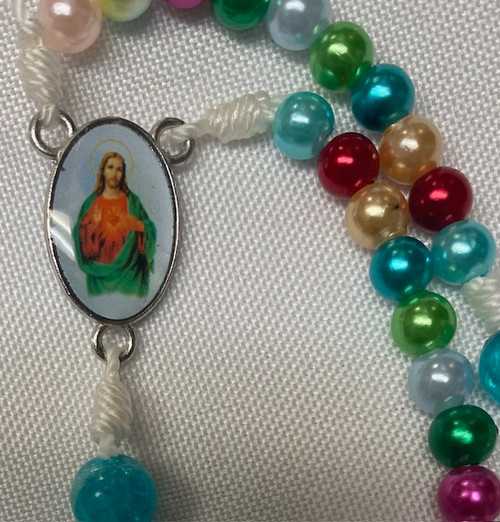 Sacred Heart of Jesus Rosary with Pardon Crucifix