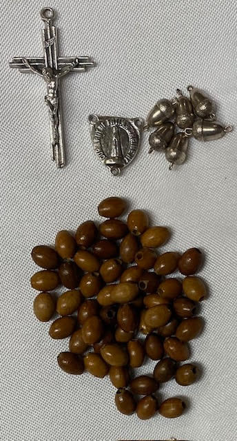Rare Find!  Vintage Rosary Parts for Acorn Fatima Rosary! Please See Pictures