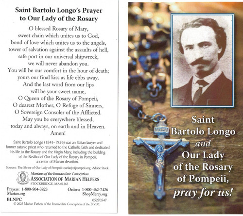Saint Bartolo Longo's Prayer to Our Lady of the Rosary