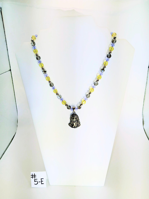 Head of our Lord Jesus Crowned with Thorns - 18 inch Princess necklace