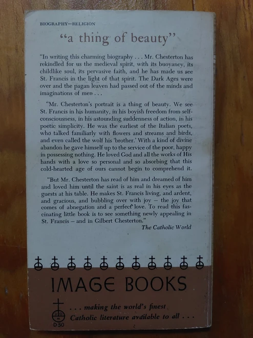 St. Francis of Assisi by G.K. Chesterton