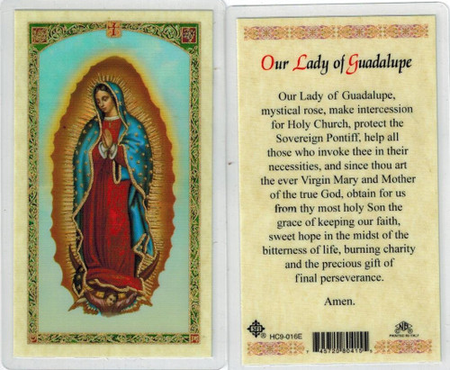 Our Lady Of Guadalupe Laminated Prayer Card our-lady-of-guadalupe-laminated-prayer-card