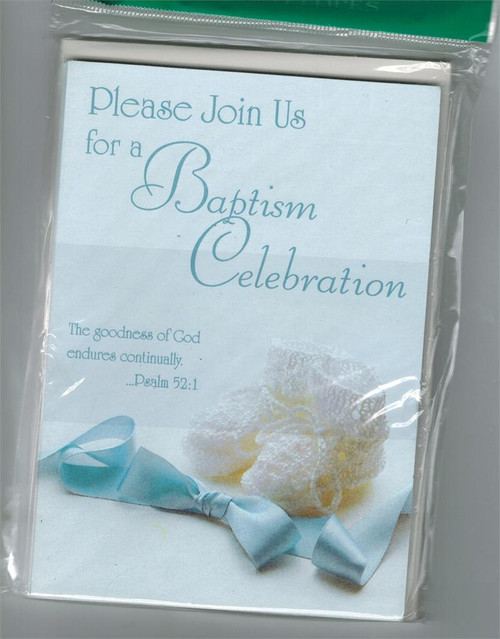 Baptism Celebration Invitation for a Boy