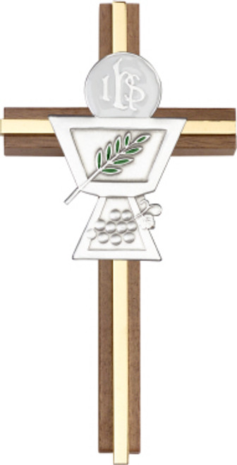 Bliss Walnut Communion Chalice Cross