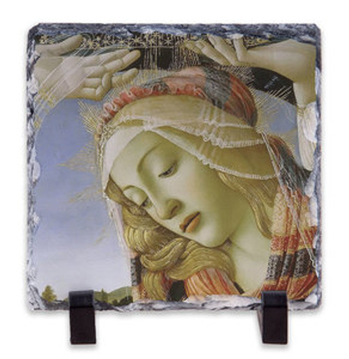 Madonna of the Magnificat (Detail) Square Slate Tile