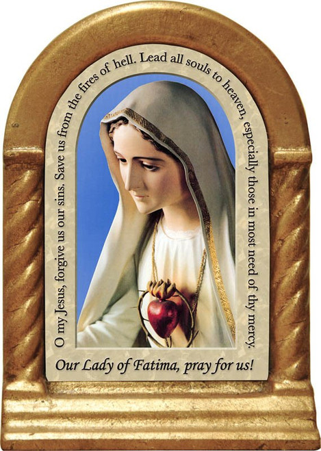 Our Lady of Fatima Prayer Desk Shrine