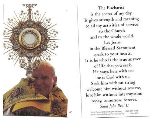 The Eucharist Prayer Card RR346 the-eucharist-prayer-card-rr346