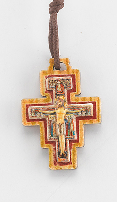 San damiano cross on sale necklace