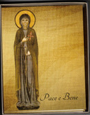 Saint Clare of Assisi Pace e Bene Blank Note Cards with Envelopes-Boxed