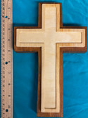 9.75" Handcrafted 3-D Wood Cross - One of a Kind