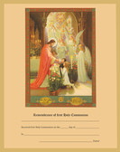 Inexpensive Vintage Look First Communion Certificate