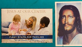 Set of 2 - 'Jesus at our Center' Booklet with Jesus Holy Card