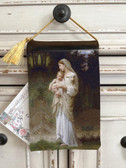 Vintage Look Pouch Innocence - Mary with Jesus and Lamb